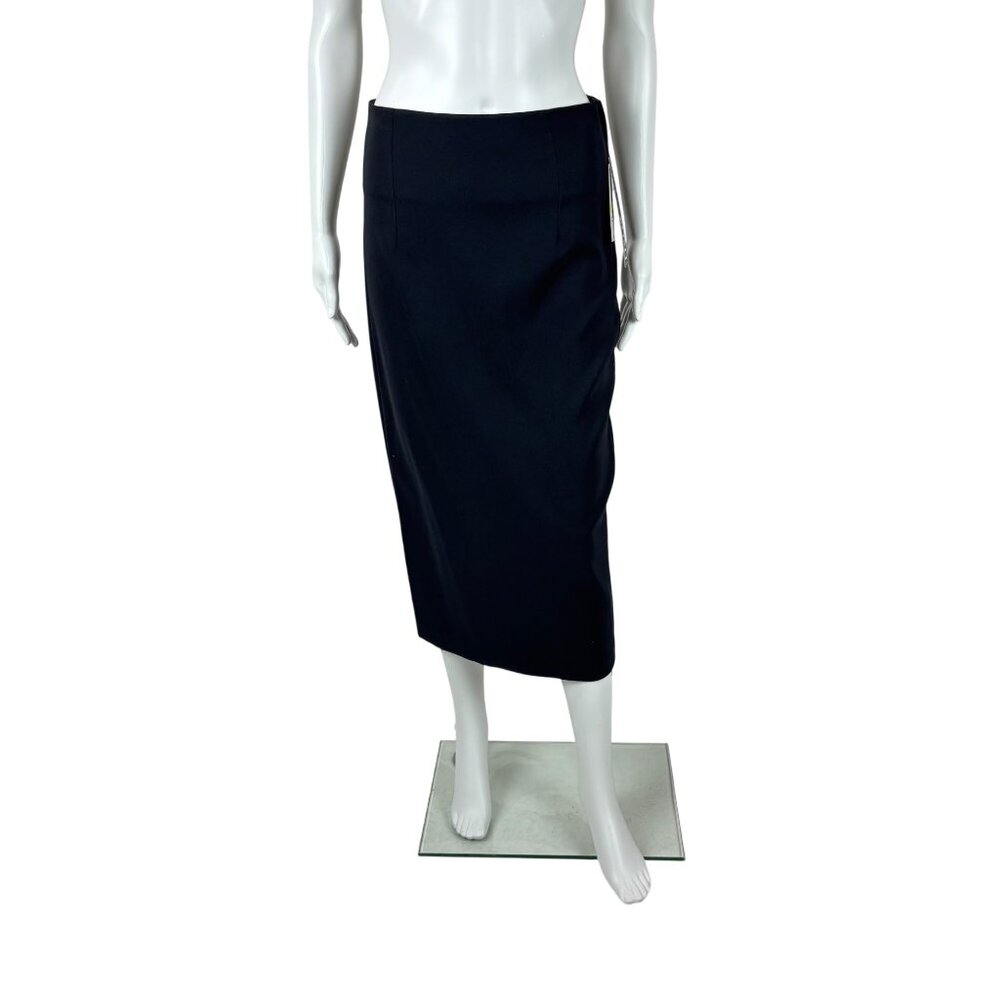 XOXO Black Skirt Womens Size Medium 00's High Waist Pencil Wiggle Retro